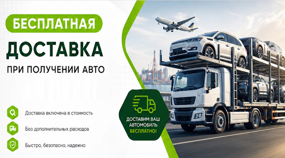 Акция! Бесплатная доставка по Севастополе при получении авто